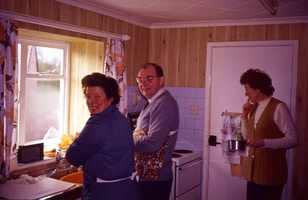 In the kitchen